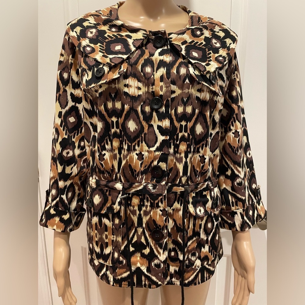 NWOT Elementz leopard jacket size L